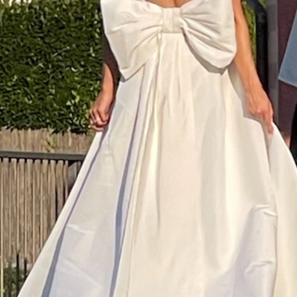 Strapless White Jumpsuit - Picture 9 of 11